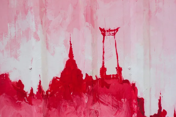 Çinko levha kenarında resim sanat.