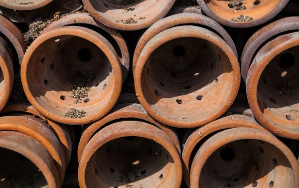 Old clay pottery at koh kret island Thailand — Stock Photo, Image