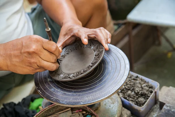çanak çömlek Tay tarzında koh kret Adası Tayland at oyma el