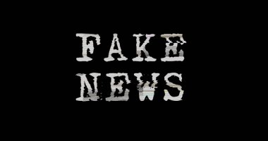 Çarpıtılmış ve arıza efektli sahte haberler 3 boyutlu illüstrasyon. Sosyal medya soyut kavramında yanlış bilgi ve aldatmaca bilgileri. Gürültülü retro TV tarzı arkaplan.