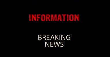 Son dakika haberleri ve çarpıtılmış ve bozulmamış 3D 'li bilgiler. Soyut kavram. Gürültü retro TV tarzı arkaplan.