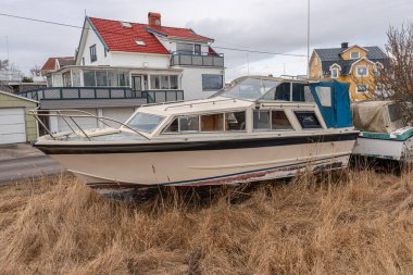 Göteborg, İsveç - 18 Nisan 2021: Yüksek makamlı Skanska Grona Skrapan..