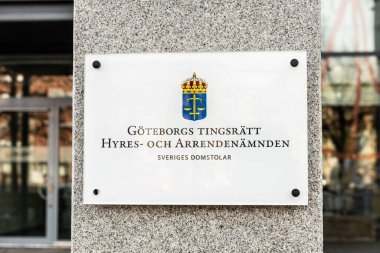 Göteborg, İsveç - 18 Nisan 2021: Yüksek makamlı Skanska Grona Skrapan..