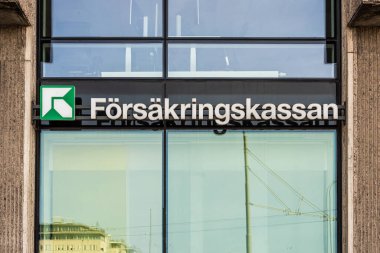 Göteborg, İsveç - 18 Nisan 2021: Yüksek makamlı Skanska Grona Skrapan..