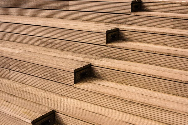 Details Six Wooden Steps — Stockfoto