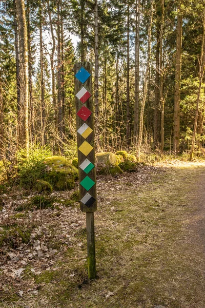 Panneau sentier forestier Stock Photos, Royalty Free Panneau sentier ...