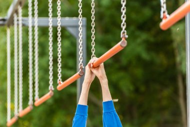 Engelli parkurun bir parçası.