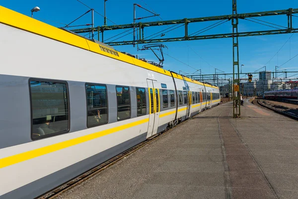 Tren Vasttagen Con Salida Desde Gothenburg Central Station — Foto de Stock