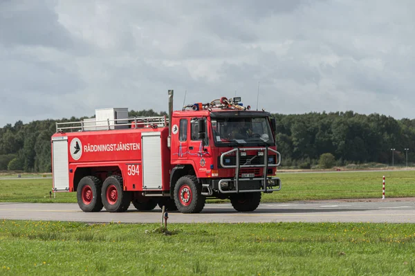 Volvo Fl12 Airport Fire Truck Display — Stock Photo, Image