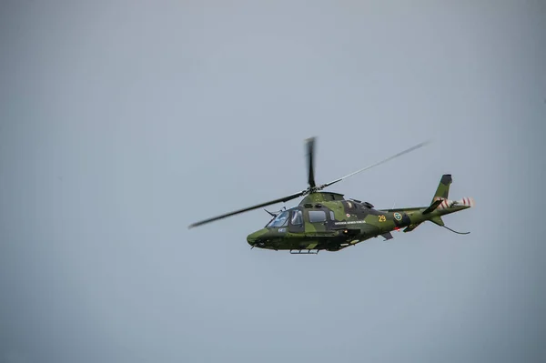 Göteborg Hava Gösterisinde Aw109 Hkp15 Sveç Ordusu Helikopteri — Stok fotoğraf