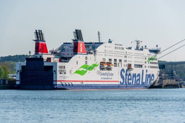 Göteborg, İsveç - 29 Nisan 2019: MS Stena Scandinavica Göteborg limanında.