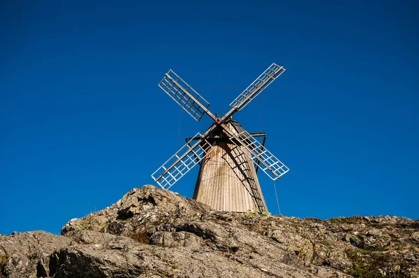 Fiskebackskil Sweden May 2009 Old Windmill — Stock Photo, Image