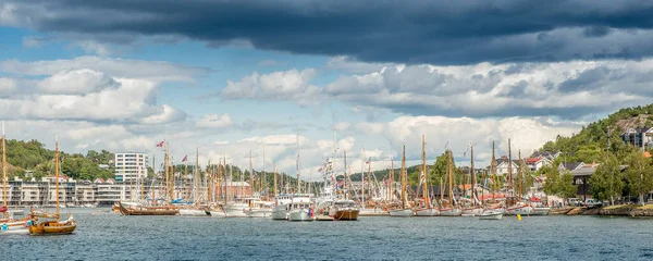 Sandefjord Norway July 2015 Yearly Meetup Traditional Boats Ships — Stock Photo, Image