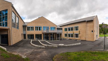 Spangereid, Norveç - 13 Temmuz 2008: Spangereid İlkokulu.