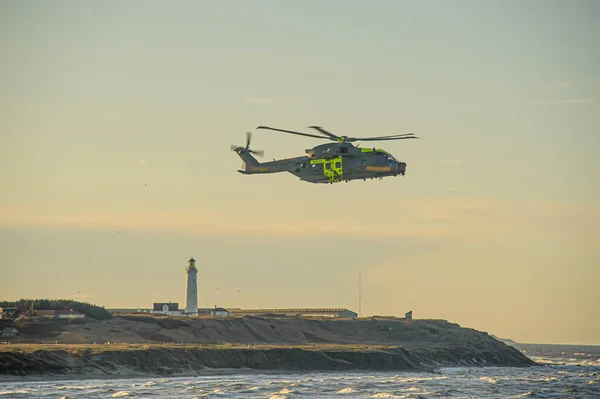 Hirtshals Данія Грудня 2009 Agustawestland Aw101 Eh101 Merlin Данський Sar — стокове фото