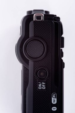 Göteborg, İsveç - Haziran 2019: Nikon Coolpix W300 su geçirmez dijital kamera.