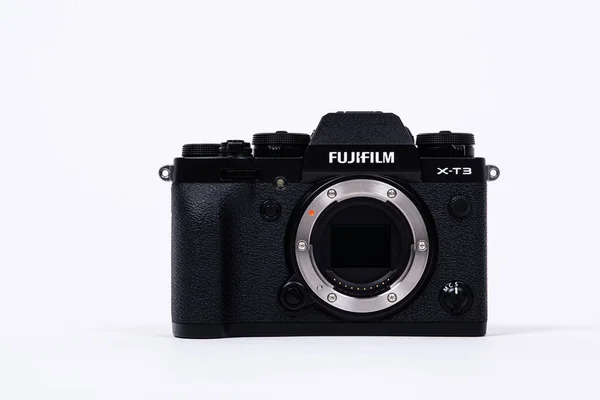 Gotemburgo Suecia Junio 2019 Cámara Digital Sin Espejo Fujifilm — Foto de Stock