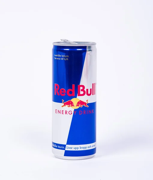 Gotemburgo Suécia Junho 2019 Can Red Bull Energy Drink — Fotografia de Stock