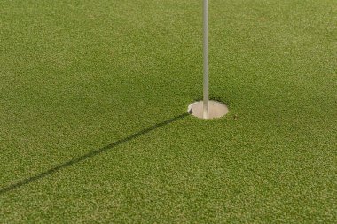 Mini golf sahasının iğne ve deliği..