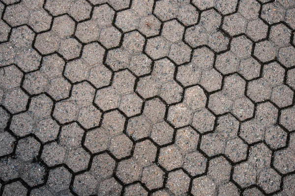 Pattern Triple Hexagonal Stone Floor Tiles — Foto de Stock