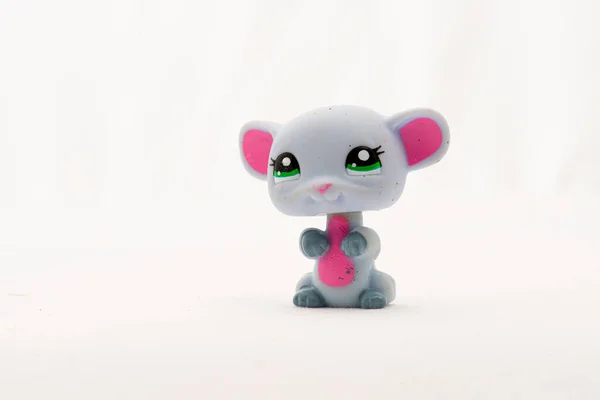 Small Plastic Animal Toy Figure — Fotografia de Stock