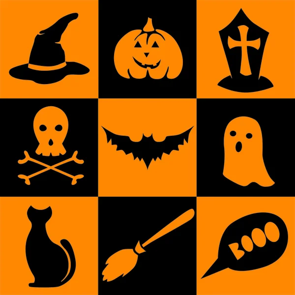 Ícones de Halloween Vetores De Bancos De Imagens Sem Royalties