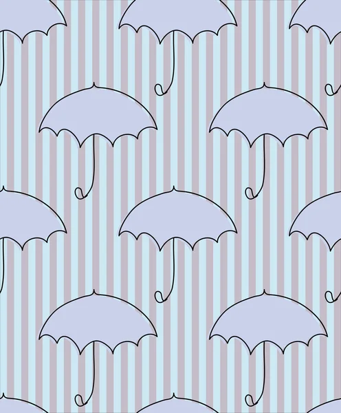 Безшовний фон з парасольками Ліцензійні Стокові Ілюстрації