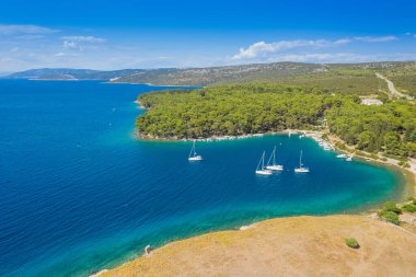 Bijar bay on the island of Cres, Adriatic sea, Croatia