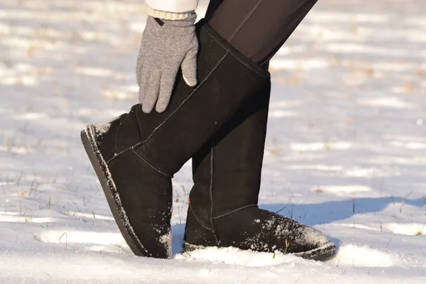 Black boots — Stock Photo, Image