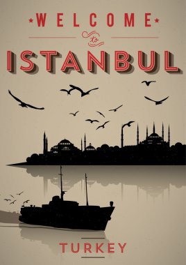 Retro Istanbul Poster