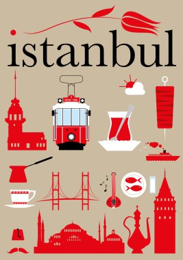 İstanbul sembol seti