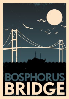 Boğaziçi Köprüsü VINTAGE poster