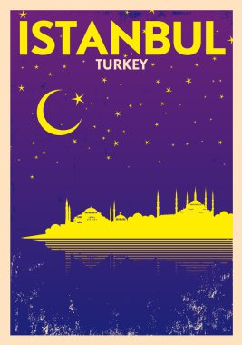 Istanbul Vintage Poster clipart