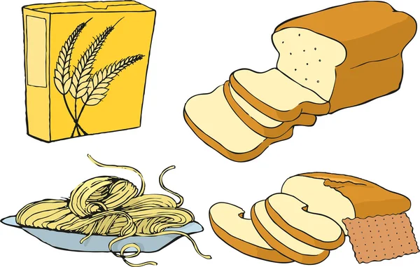 Σύνολο προϊόντων σιτηρών — Διανυσματικό Αρχείο