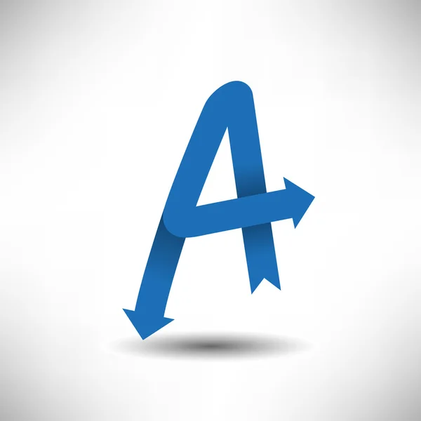 Vector Letter A Symbol — Stock Vector