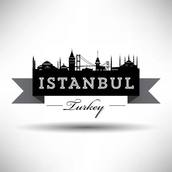 Istanbul typographie design — Stockvektor