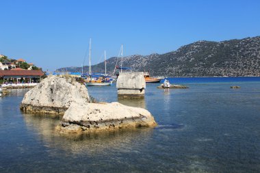 Deniz manzaralı tepe, kaş, antalya