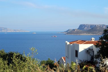 Deniz manzaralı tepe, kaş, antalya