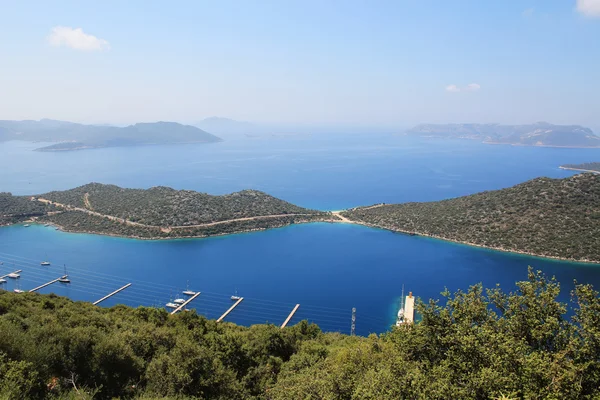 Top View of Kas Harbor — Stock Photo, Image