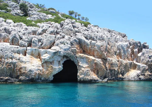 Cueva pirata en Kekova, Antaly — Foto de Stock