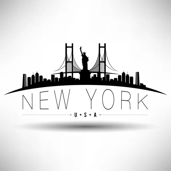 New Yorks typografi design — Stock vektor