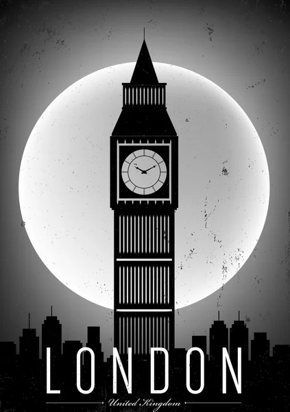 London City Poster — Stok Vektör