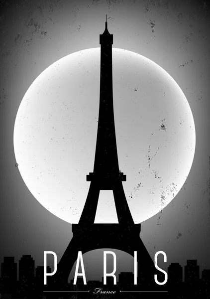 Cartaz da cidade de Paris —  Vetores de Stock
