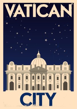 Retro Vatikan poster