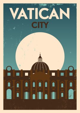 Retro Vatikan poster