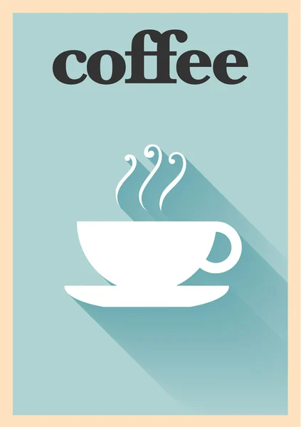 コーヒー カップのポスター — ストックベクタ