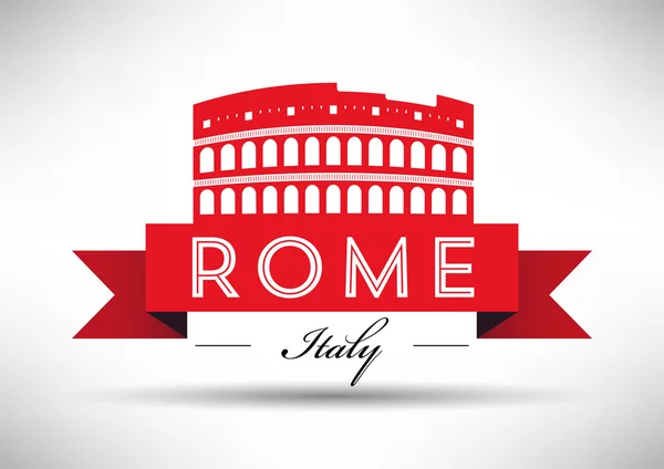 Moderne rome silhouet design — Stockvector