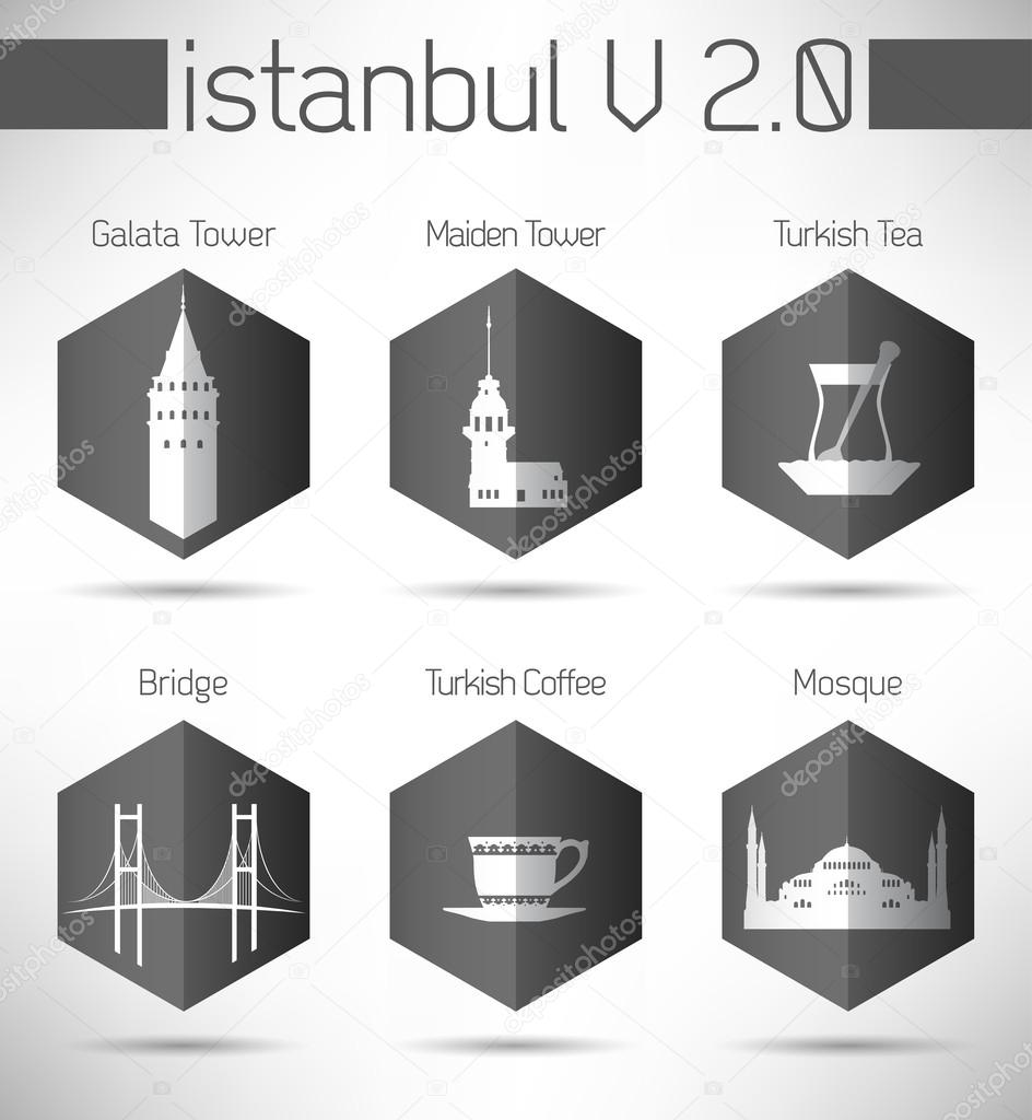 Modern Istanbul Pictograms