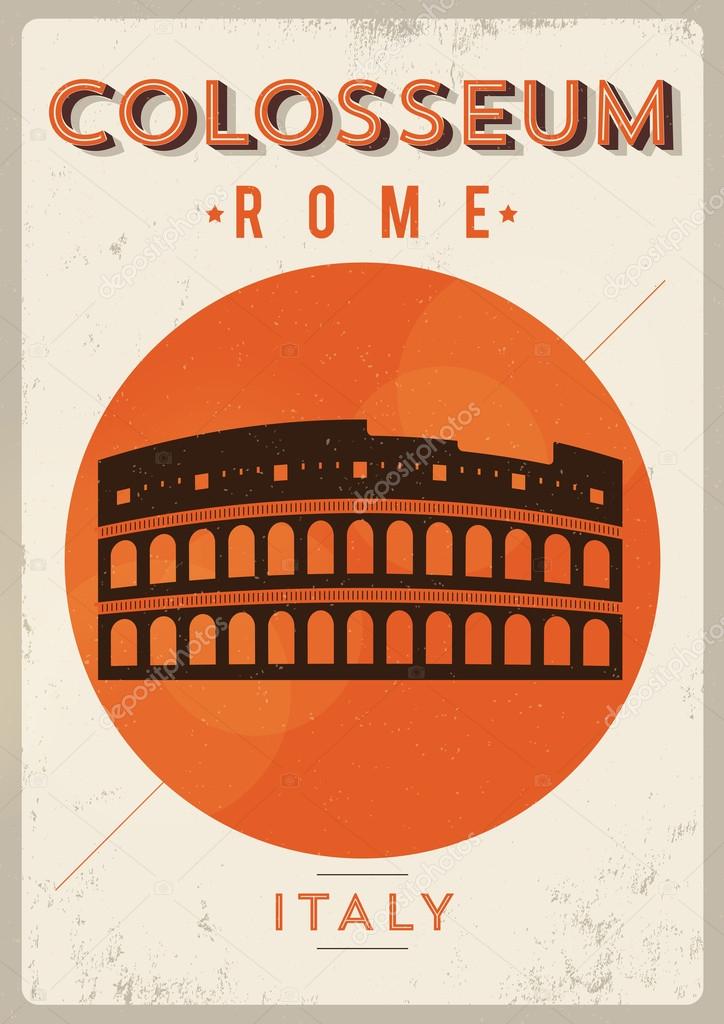 Retro Rome Poster