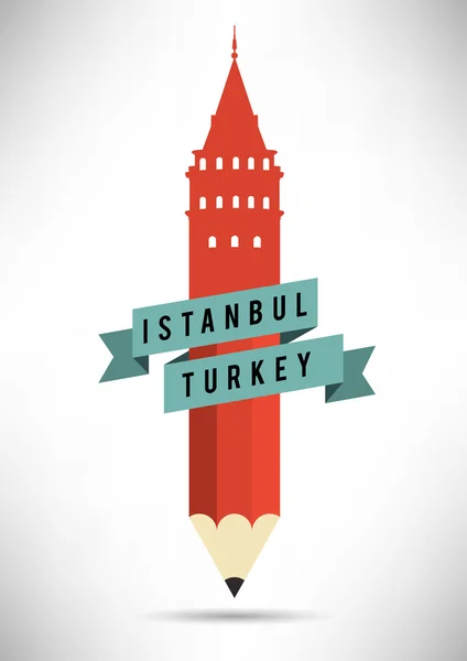 Стамбульский плакат — стоковый вектор